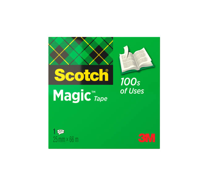 Plakband Scotch Magic 810 25mmx66m onzichtbaar mat