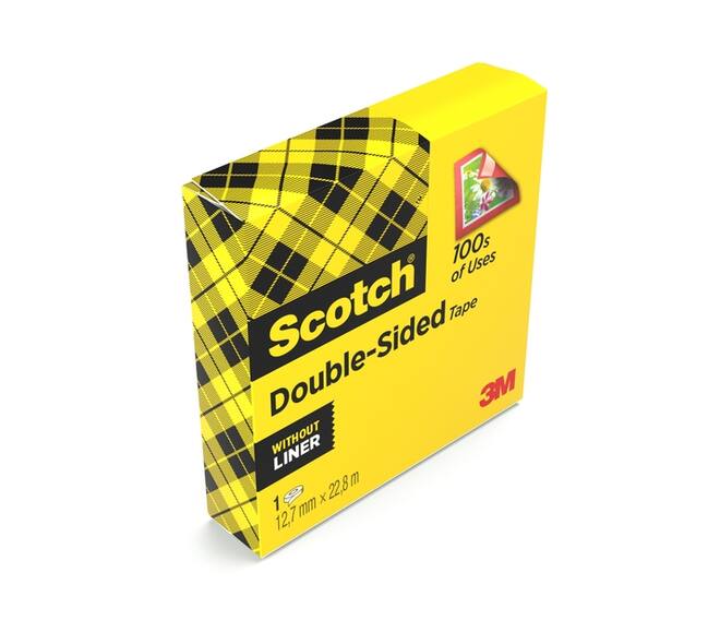 Plakband Scotch 665 12mmx22.8m dubbelzijdig