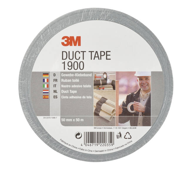 Duct tape 3M 1900 50mmx50m zilver