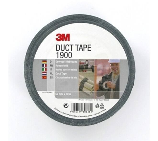 Duct tape 3M Economy  1900 50mmx50m zwart
