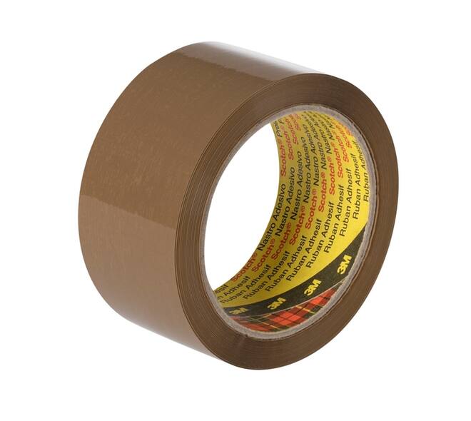 Verpakkingstape Scotch 371 50mmx66m bruin PP 6 rollen