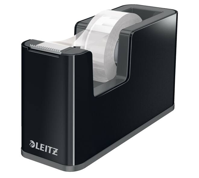 Plakbandhouder Leitz duokleur zwart/grijs