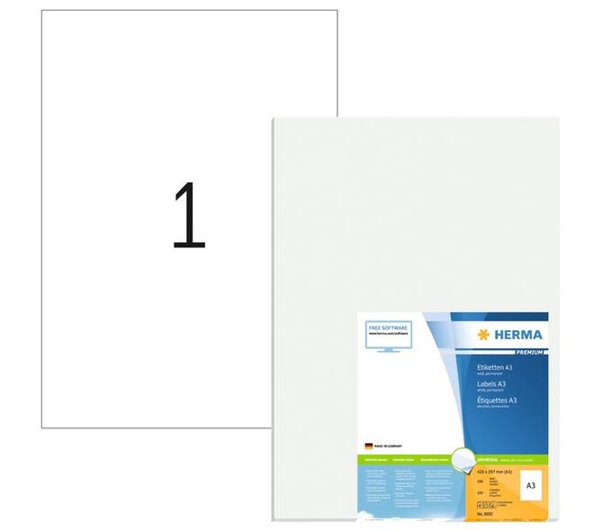 Etiket HERMA 8692 A3 420x297mm 100 stuks