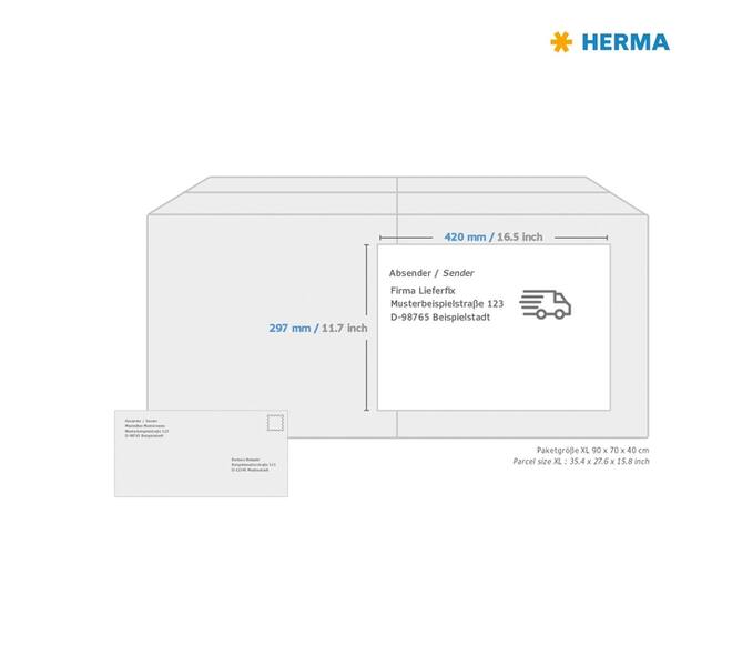 Etiket HERMA 8692 A3 420x297mm 100 stuks