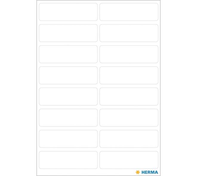 Etiket HERMA 3739 13x40mm wit 112 stuks