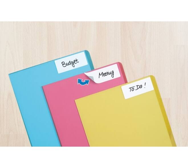 Etiket HERMA 10605 13x40mm verwijderbaar wit 672 stuks