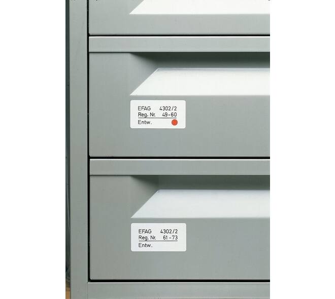 Etiket HERMA 10605 13x40mm verwijderbaar wit 672 stuks