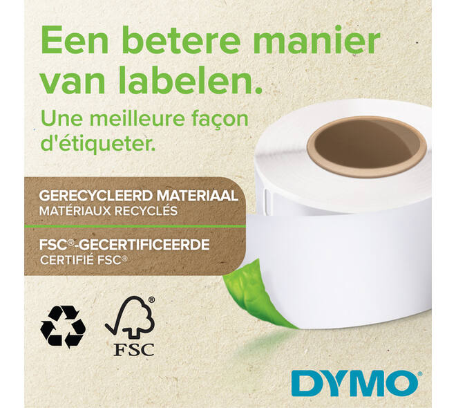 Etiket Dymo LabelWriter adressering 36x89mm 2 rollen á 260 stuks wit