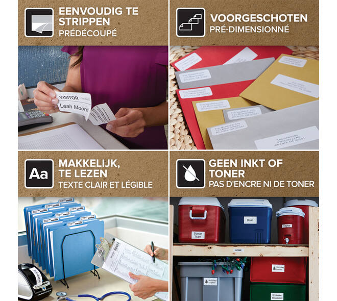 Etiket Dymo LabelWriter adressering 28x89mm 12 rollen á 130 stuks wit