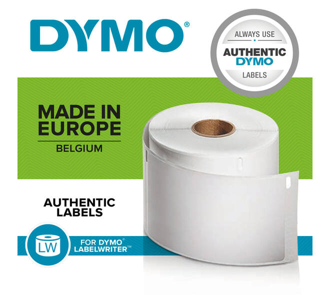 Etiket Dymo LabelWriter multifunctioneel 32x57mm 12 rollen á 1000 stuks wit