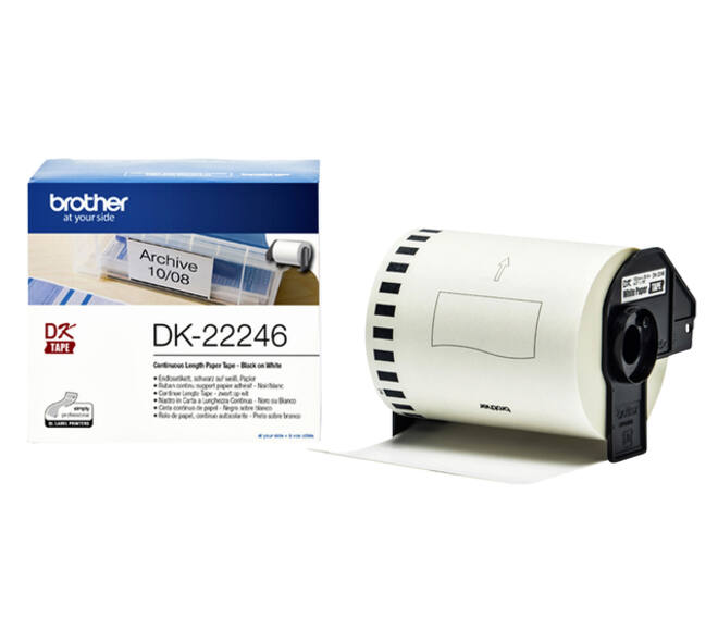 Etiket Brother DK-22246 doorlopend 103mm 1 rol á 30m wit