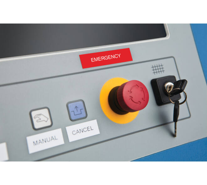 Labeltape Dymo LabelManager D1 polyester 12mm wit op rood