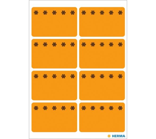 Etiket HERMA 3774 26x40mm diepvries oranje 48 stuks