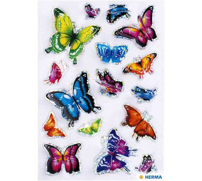 Etiket HERMA 15515 vlinder 3D vleugeleffect