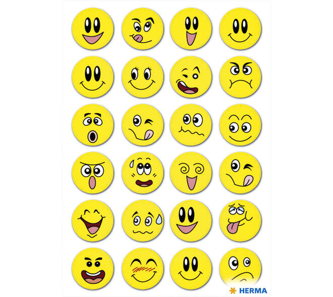 Etiket HERMA 3657 smiley met wiebeleffect