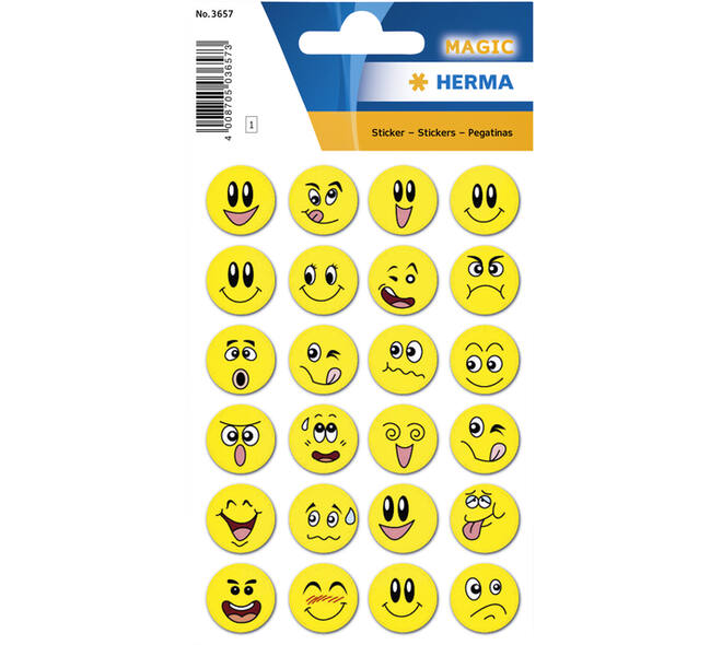 Etiket HERMA 3657 smiley met wiebeleffect