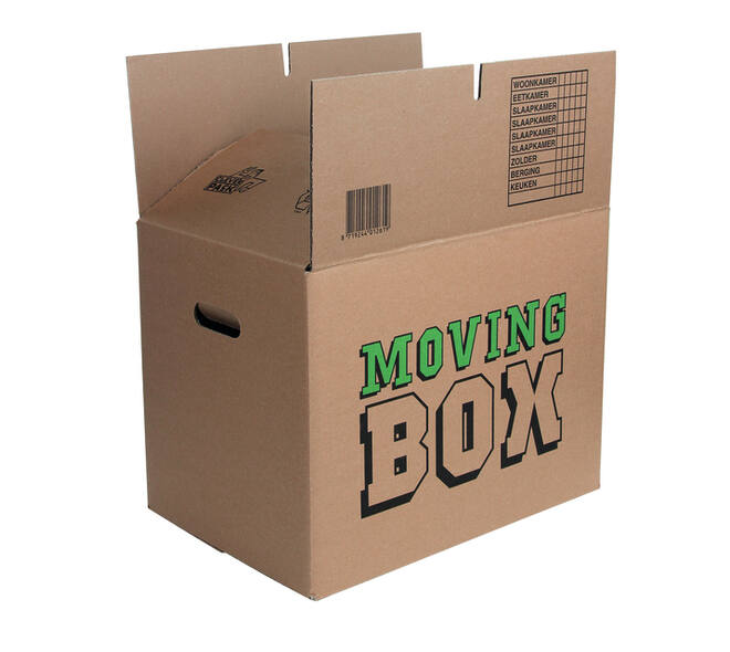 Verhuisdoos CleverPack bedrukt 480x320x360mm pak à 5 stuks