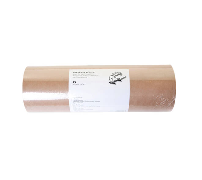 Inpakpapier iezzy 70gram 50cmx220m kraft bruin