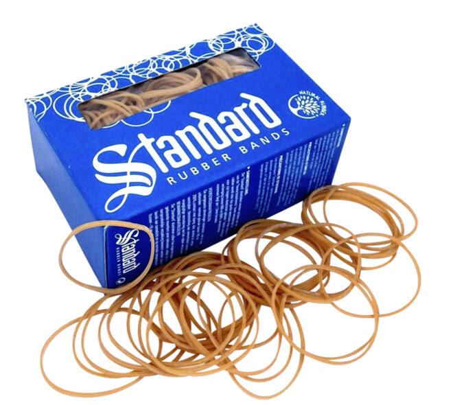 Elastiek Standard Rubber Bands 22 100x1.5mm 100gr 260 stuks bruin