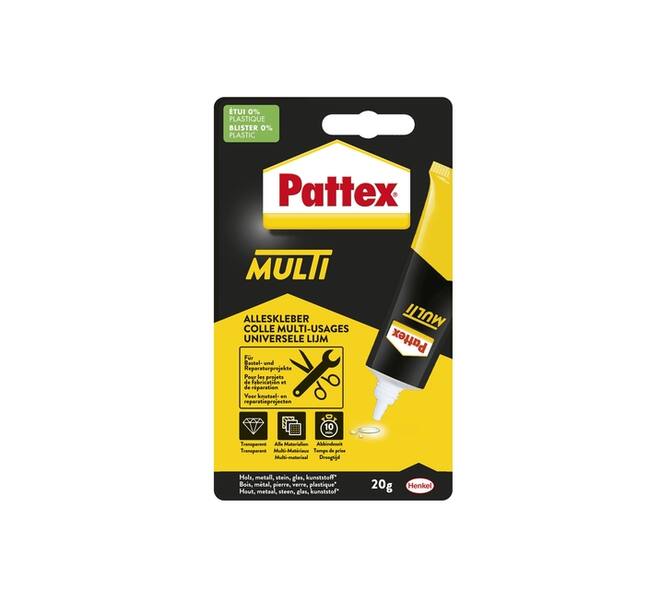 Alleslijm Pattex Multi tube 20 gram op blister