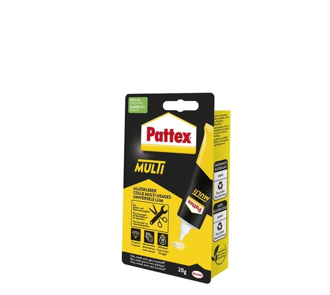 Alleslijm Pattex Multi tube 20 gram op blister