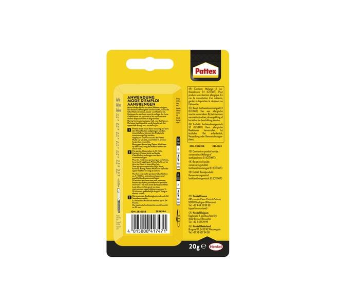 Alleslijm Pattex Multi tube 20 gram op blister