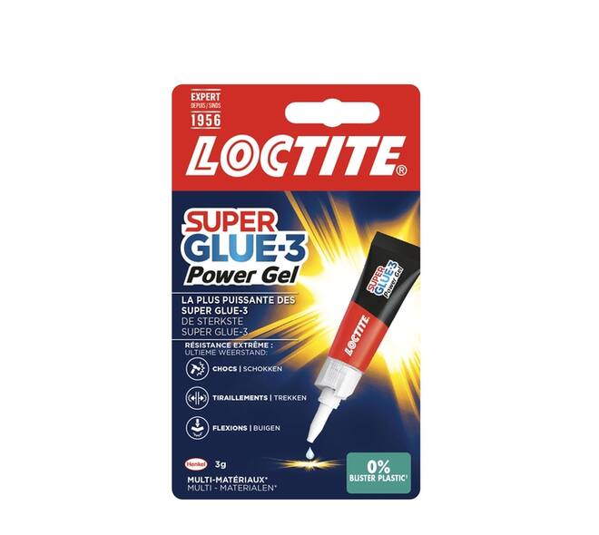 Secondelijm Loctite Powerflex GEL tube 3 gram op blister