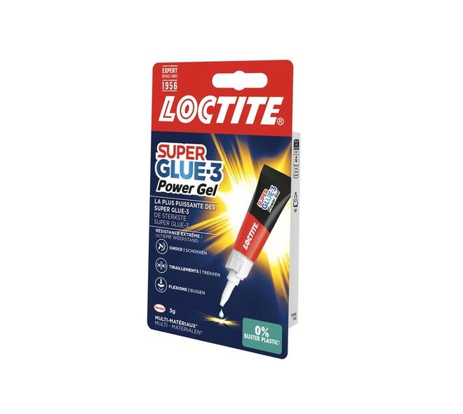 Secondelijm Loctite Powerflex GEL tube 3 gram op blister