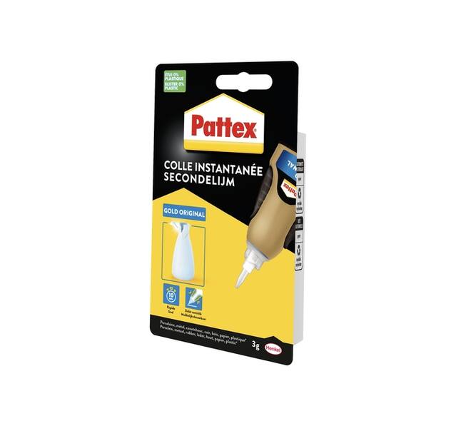 Secondelijm Pattex Gold original tube 3gram op blister