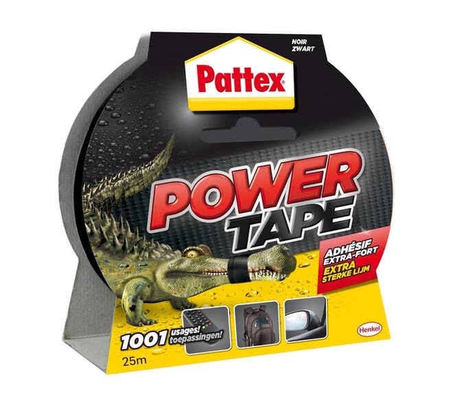 Plakband Pattex Power Tape 50mmx25m zwart