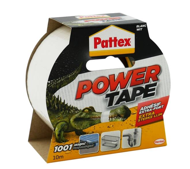 Plakband Pattex Power Tape 50mmx10m wit