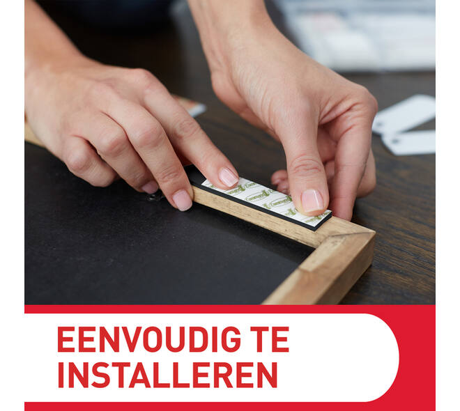 Bevestigingsstrip Command klik vast smal 5,4kg wit
