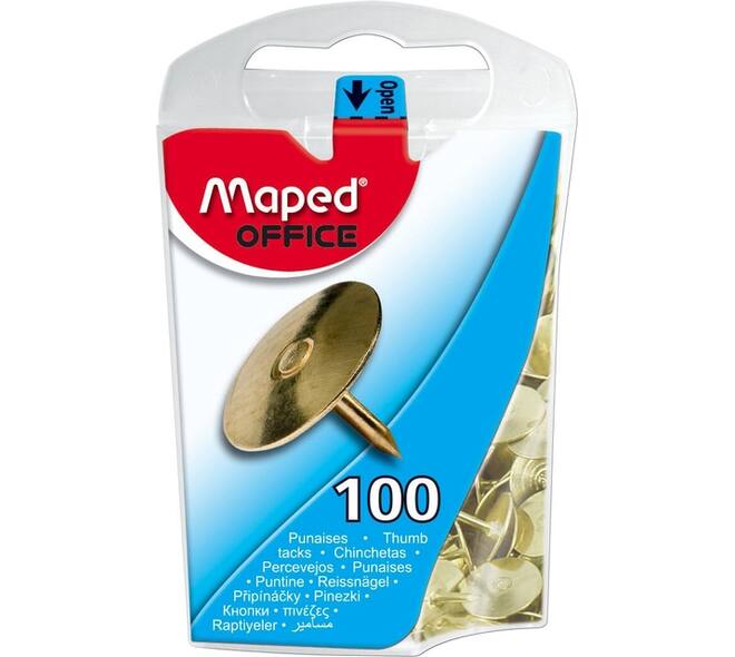 Punaises Maped messing 100 stuks