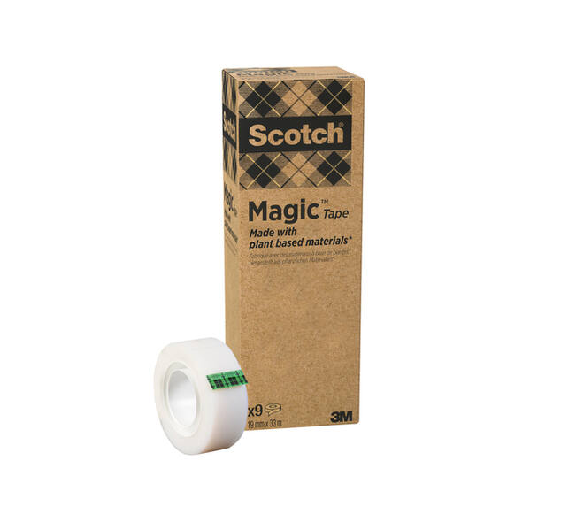 Plakband Scotch Magic 900 19mmx33m onzichtbaar mat 9 rollen