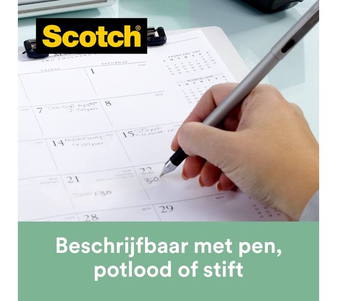 Plakband Scotch Magic 900 19mmx33m onzichtbaar mat 9 rollen