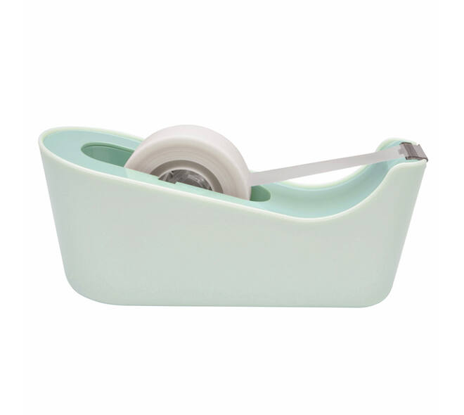 Plakbandhouder Scotch C18 mint + 4 rollen magic tape 19mmx33m