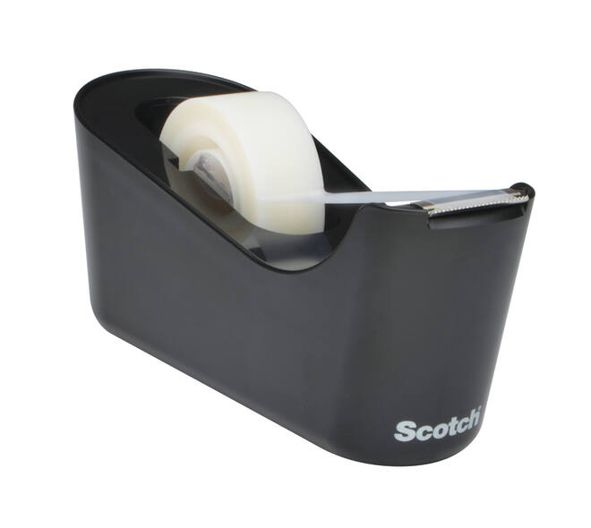 Plakbandhouder Scotch C18 zwart + 1 rol magic tape 19mmx33m