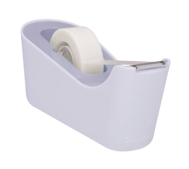 Plakbandhouder Scotch C18 lavendel + 1 rol magic tape 19mmx33m