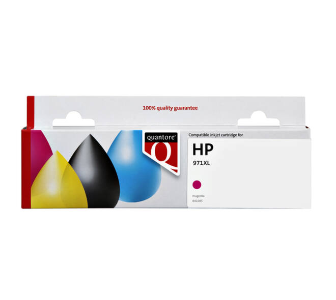 Inktcartridge Quantore alternatief tbv HP CN627AE 971XL rood