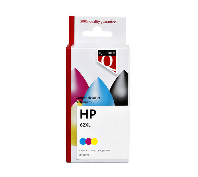 Inktcartridge Quantore alternatief tbv HP C2P07AE 62XL kleur