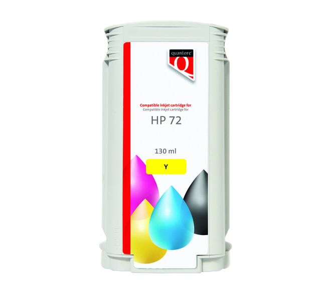 Inktcartridge Quantore alternatief tbv HP 72 C9373A geel
