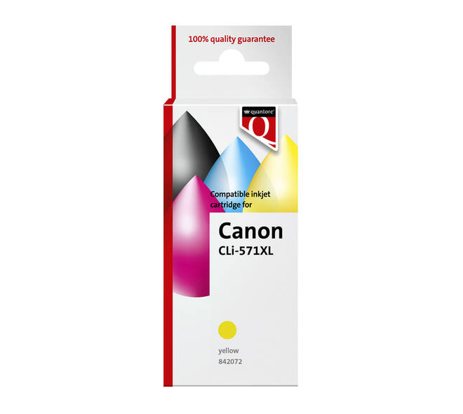 Inktcartridge Quantore alternatief tbv Canon CLI-571XL geel