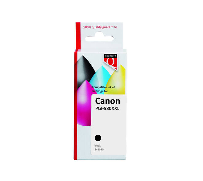 Inktcartridge Quantore alternatief tbv Canon PGI-580XXL pigment zwart
