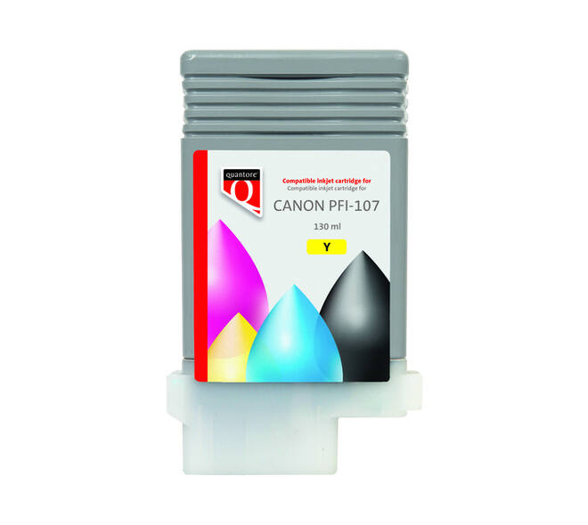 Inktcartridge Quantore alternatief tbv Canon PFI-107 geel