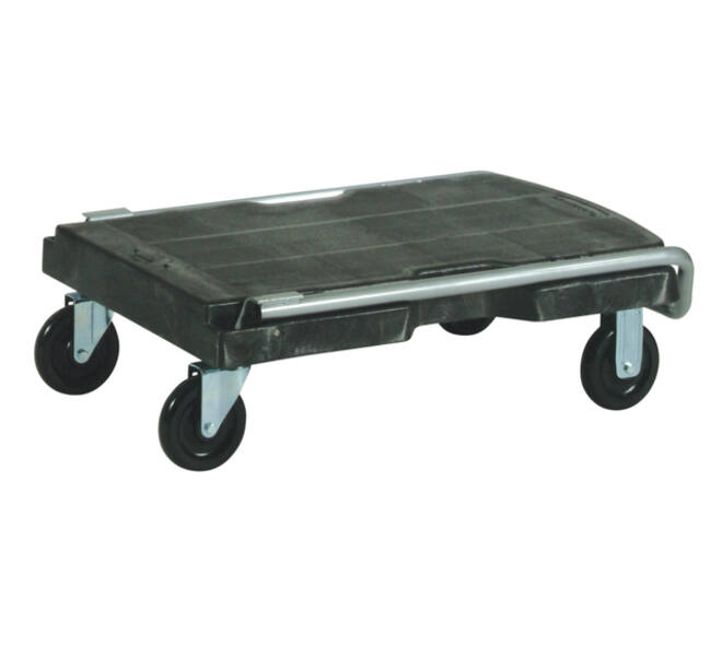 Transportkar Rubbermaid Triple Trolley inklapbaar 227kg zwart