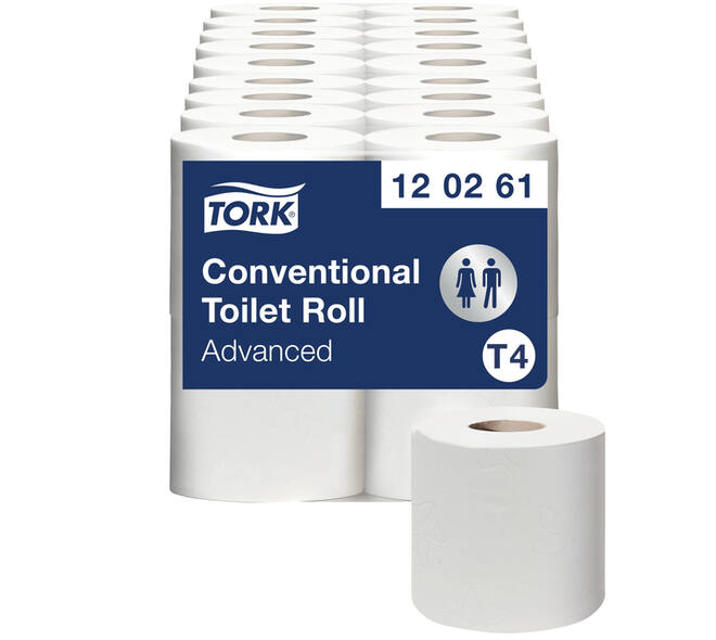 Toiletpapier Tork T4 Advanced 2-laags 493 vel wit 120261