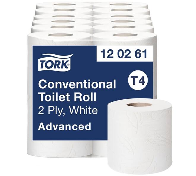 Toiletpapier Tork T4 Advanced 2-laags 493 vel wit 120261
