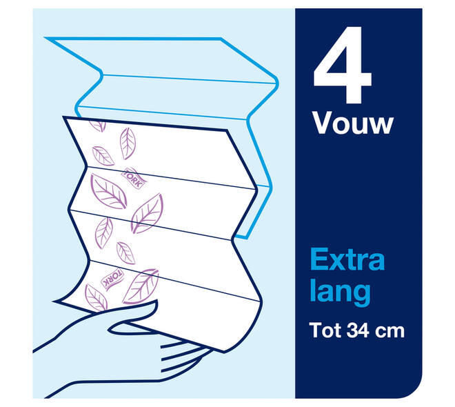 Handdoek Tork H2 Xpress Premium multifold 2-laags 212x340mm 21x100 vel wit 100297