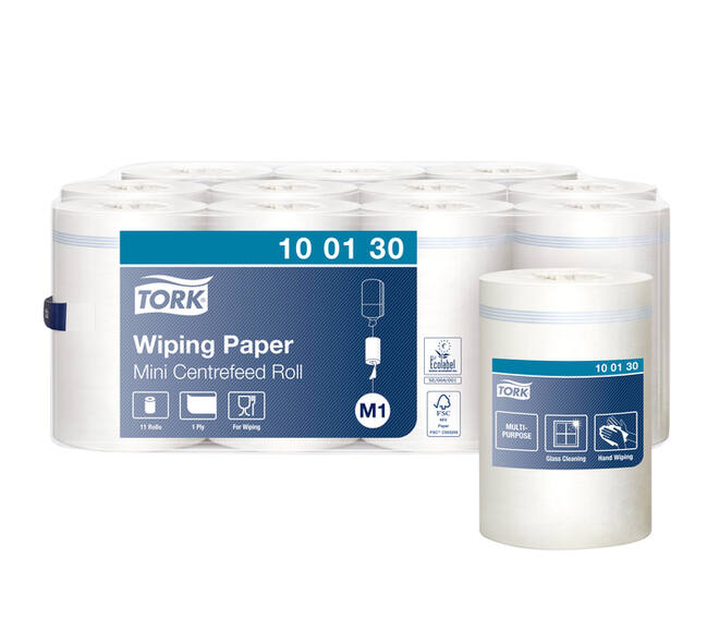 Poetspapier Tork M1 Advanced 1-laags 120m wit 100130