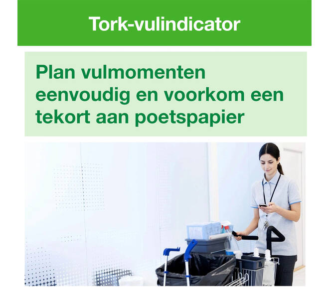 Poetspapier Tork M1 Advanced 1-laags 120m wit 100130